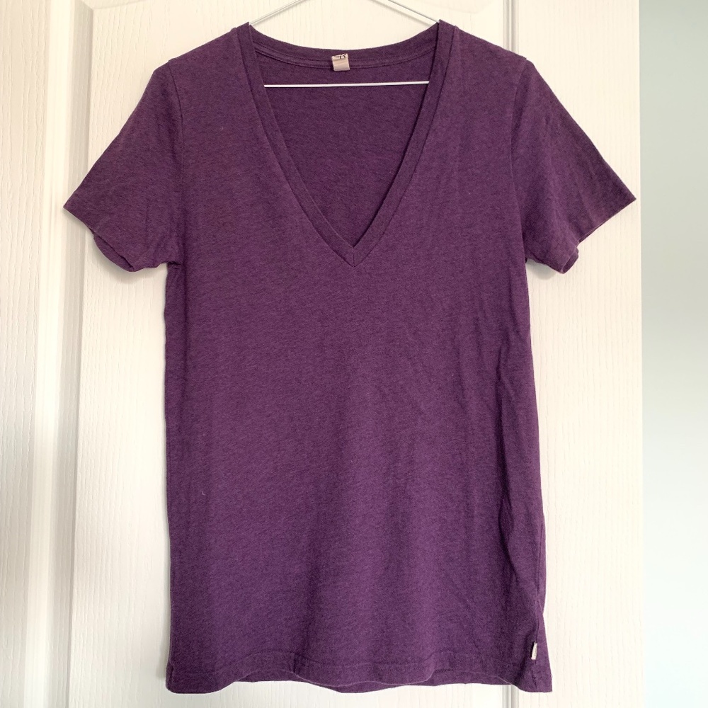 TNA Purple V-neck T-shirt